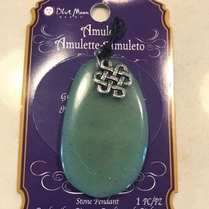 Green stone Irish knot pendant- all pendants 5/$30
